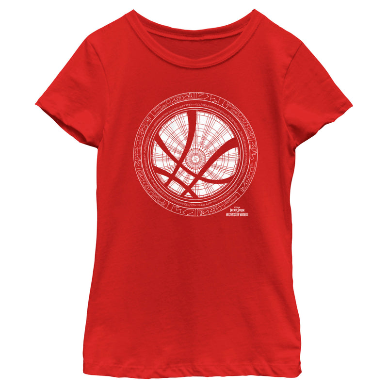 Girl's Marvel Doctor Strange in the Multiverse of Madness White Sanctum Sanctorum Logo T-Shirt