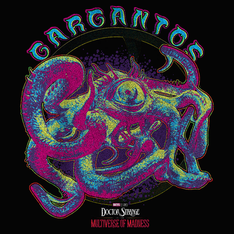 Junior's Marvel Doctor Strange in the Multiverse of Madness Neon Gargantos Racerback Tank Top