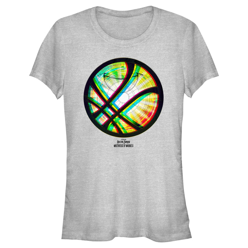 Junior's Marvel Doctor Strange in the Multiverse of Madness Neon Logo T-Shirt