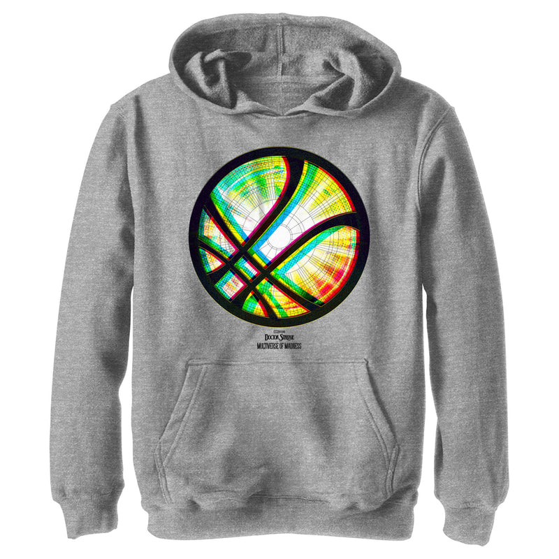 Boy's Marvel Doctor Strange in the Multiverse of Madness Neon Logo Pull Over Hoodie