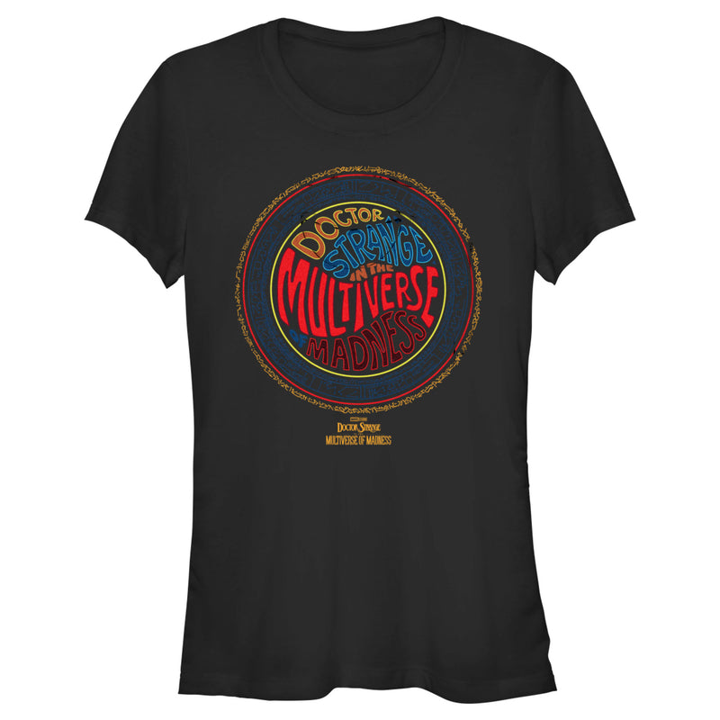 Junior's Marvel Doctor Strange in the Multiverse of Madness Retro Logo T-Shirt