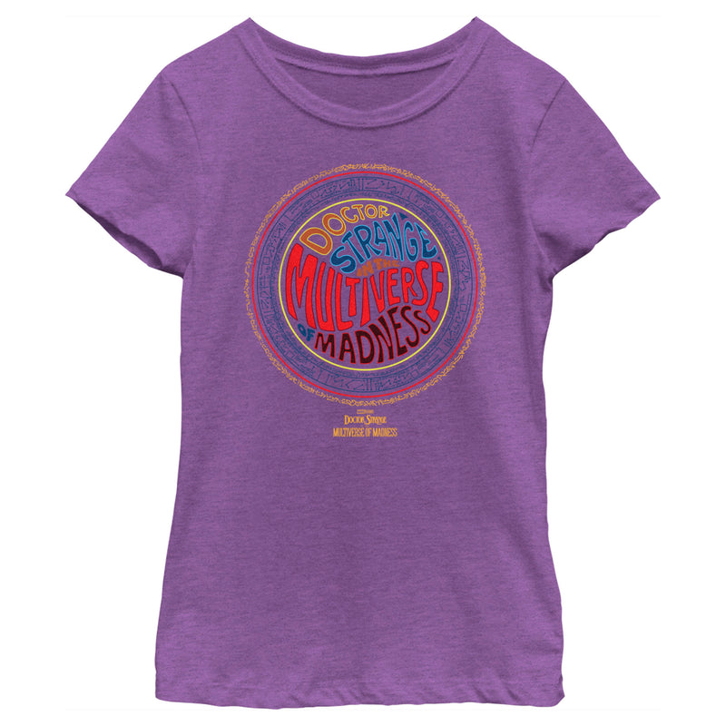 Girl's Marvel Doctor Strange in the Multiverse of Madness Retro Logo T-Shirt