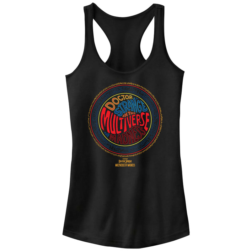 Junior's Marvel Doctor Strange in the Multiverse of Madness Retro Logo Racerback Tank Top