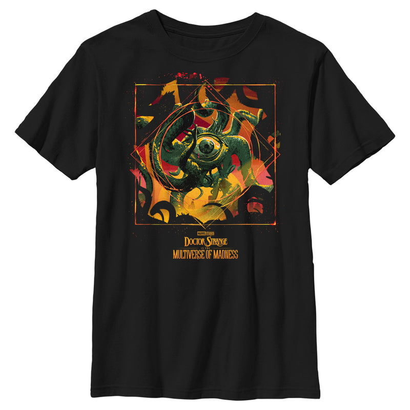 Boy's Marvel Doctor Strange in the Multiverse of Madness Rampaging Gargantos T-Shirt