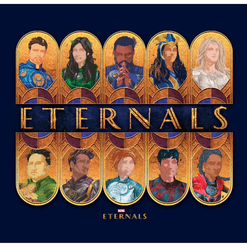 Boy's Marvel Eternals Golden Portraits T-Shirt