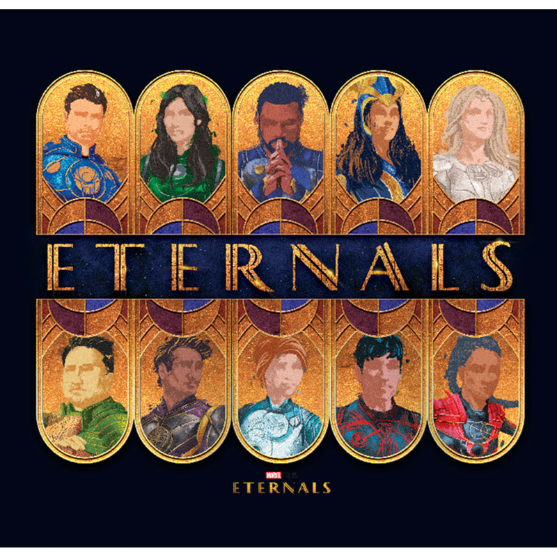 Girl's Marvel Eternals Golden Portraits T-Shirt