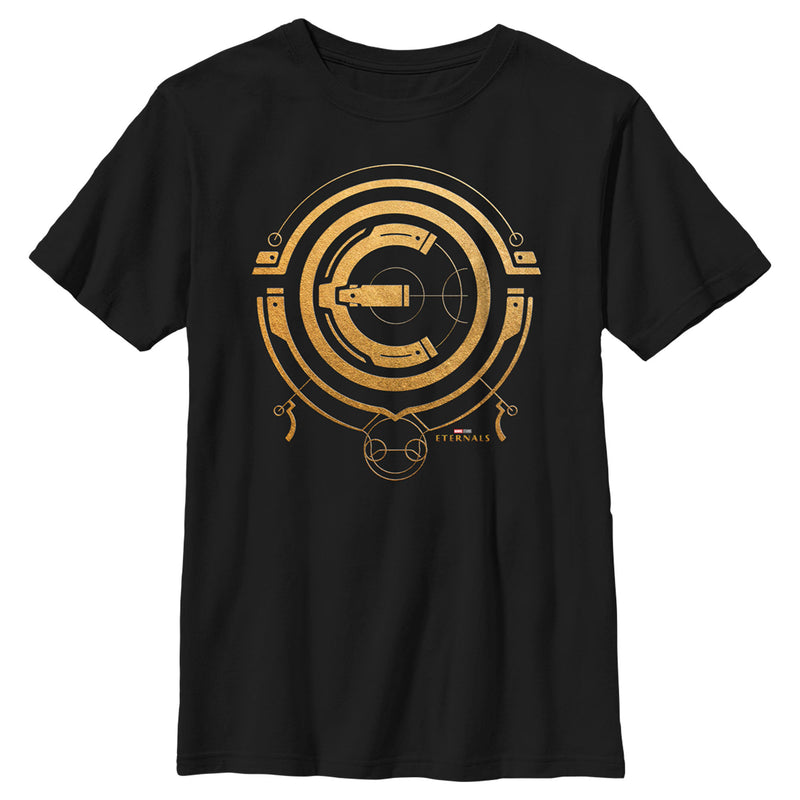 Boy's Marvel Eternals Golden Logo T-Shirt