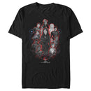 Men's Marvel Eternals Red Glow Portraits T-Shirt