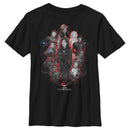 Boy's Marvel Eternals Red Glow Portraits T-Shirt