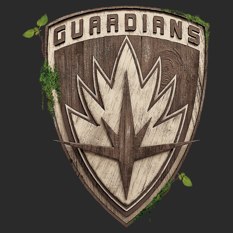 Men's Marvel: I am Groot Guardians of the Galaxy Wood Moss Logo T-Shirt