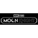 Junior's Marvel: Moon Knight Black and White TV Show Logo T-Shirt