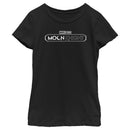 Girl's Marvel: Moon Knight Black and White TV Show Logo T-Shirt