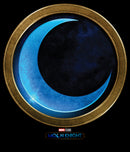 Men's Marvel: Moon Knight Gold and Blue Symbol T-Shirt