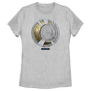 Women's Marvel: Moon Knight Gold Mummy Wrapped Crescent Moon Emblem T-Shirt