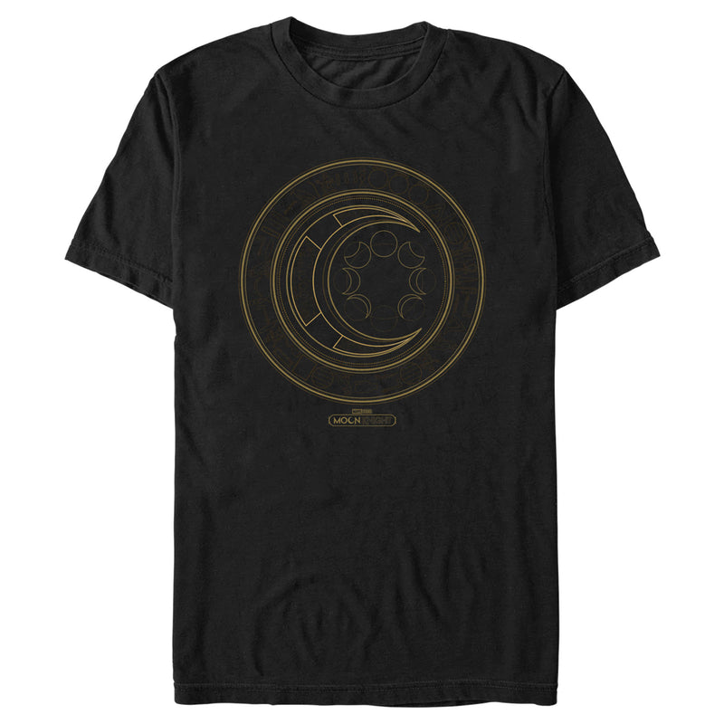 Men's Marvel: Moon Knight Hieroglyphic Moon Phase Logo T-Shirt