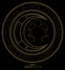 Boy's Marvel: Moon Knight Hieroglyphic Moon Phase Logo Pull Over Hoodie