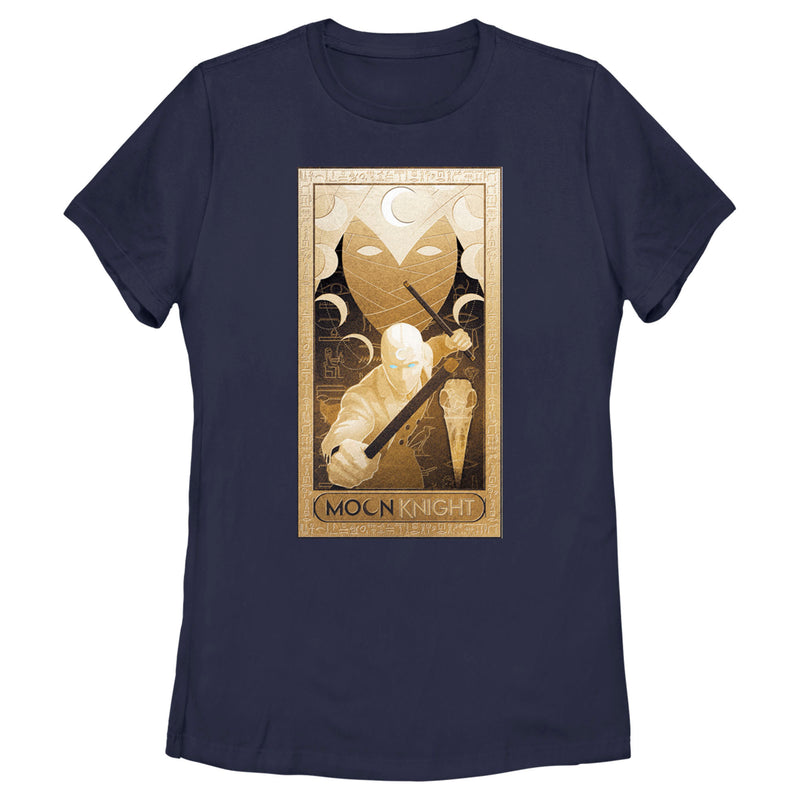 Women's Marvel: Moon Knight Hieroglyph Poster T-Shirt