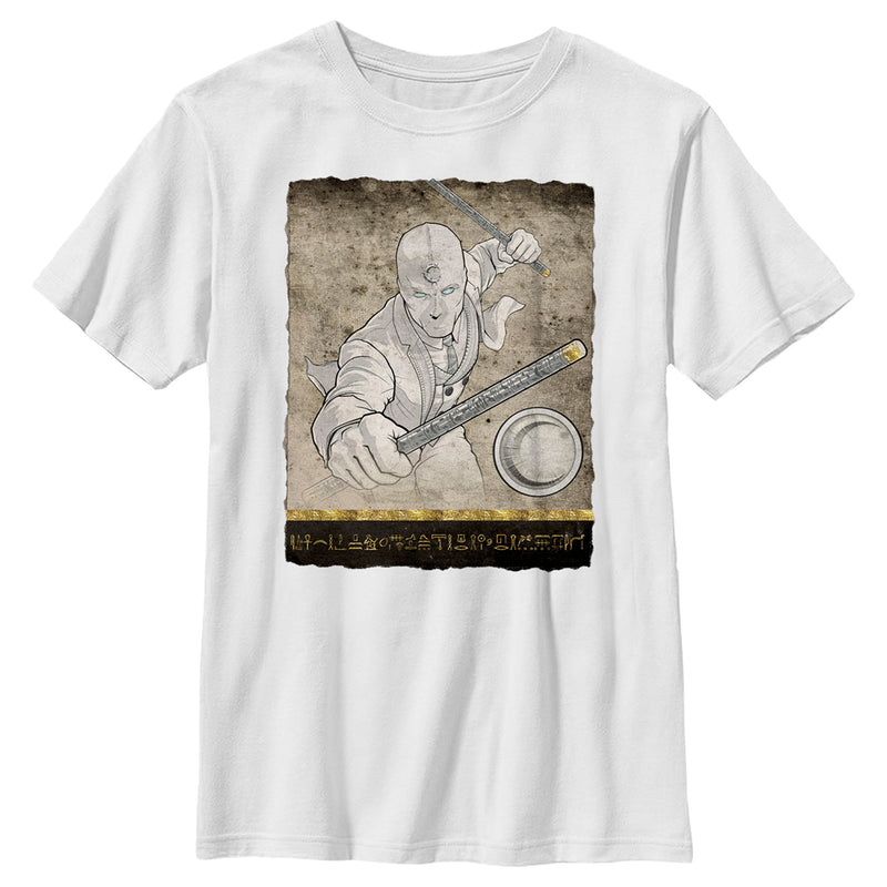 Boy's Marvel: Moon Knight Mr. Knight Action Pose T-Shirt