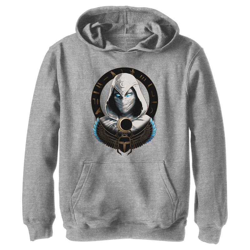 Boy's Marvel: Moon Knight Winged Scarab Frame Pull Over Hoodie