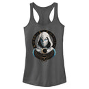 Junior's Marvel: Moon Knight Winged Scarab Frame Racerback Tank Top