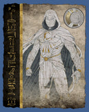 Boy's Marvel: Moon Knight Hierographic Superhero Profile Sketch Pull Over Hoodie