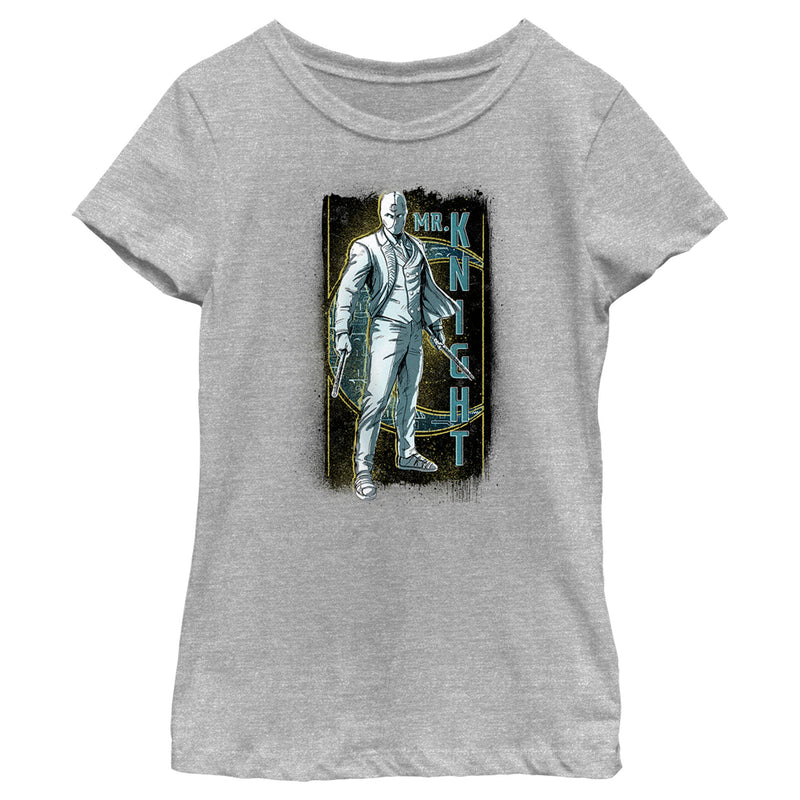 Girl's Marvel: Moon Knight Sketch Portrait of Mr. Knight T-Shirt