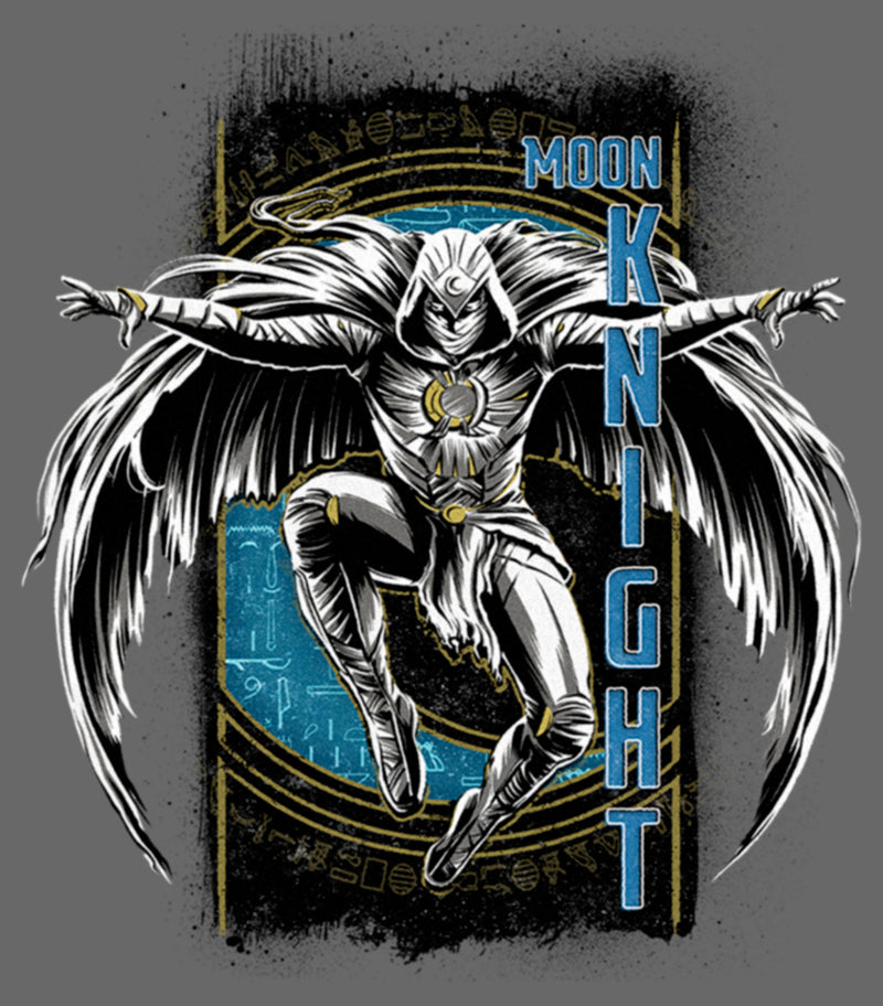 Junior's Marvel: Moon Knight Jumping Into Action From Above T-Shirt