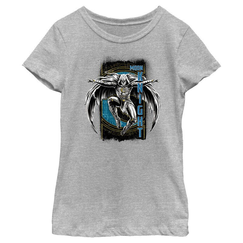 Girl's Marvel: Moon Knight Jumping Into Action From Above T-Shirt