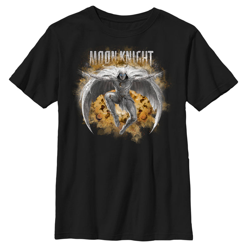 Boy's Marvel: Moon Knight Jumping Into Action T-Shirt
