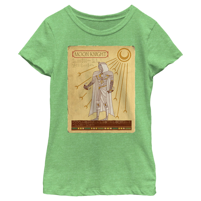 Girl's Marvel: Moon Knight Ancient Egyptian Portrait T-Shirt