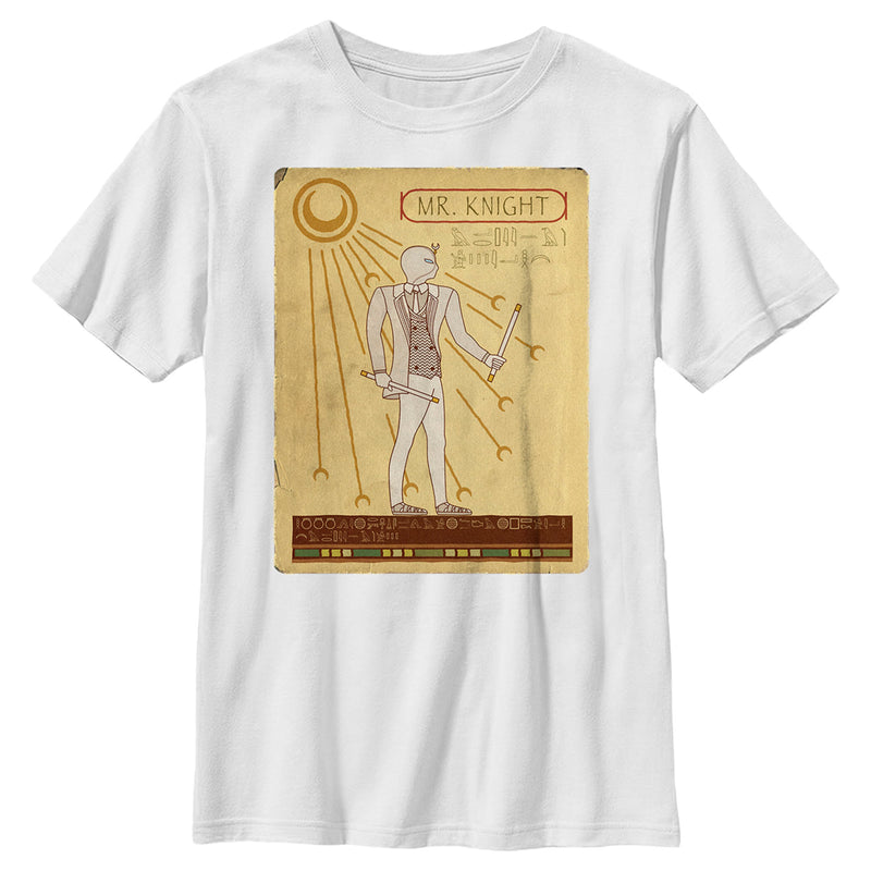 Boy's Marvel: Moon Knight Ancient Egyptian Mr. Knight Portrait T-Shirt