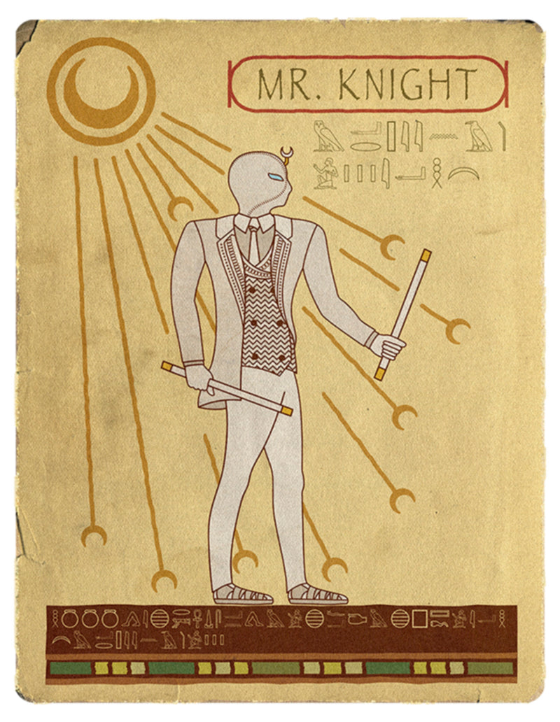 Junior's Marvel: Moon Knight Ancient Egyptian Mr. Knight Portrait T-Shirt