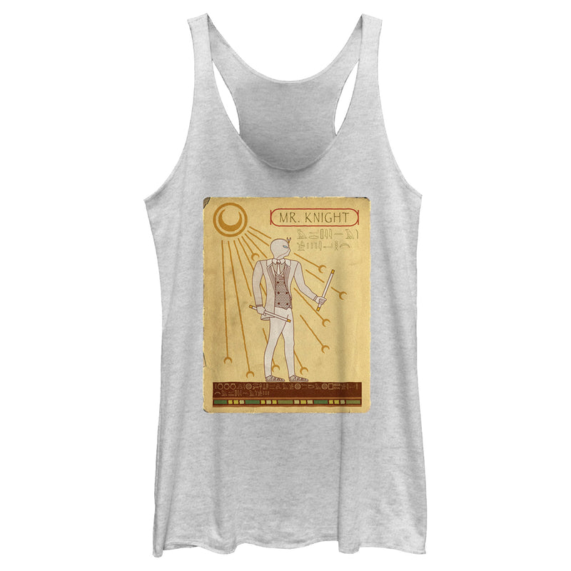 Women's Marvel: Moon Knight Ancient Egyptian Mr. Knight Portrait Racerback Tank Top