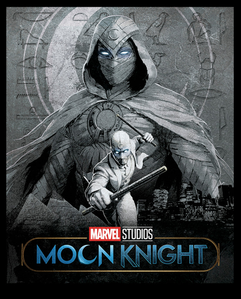 Men's Marvel: Moon Knight Dual Identity Poster T-Shirt