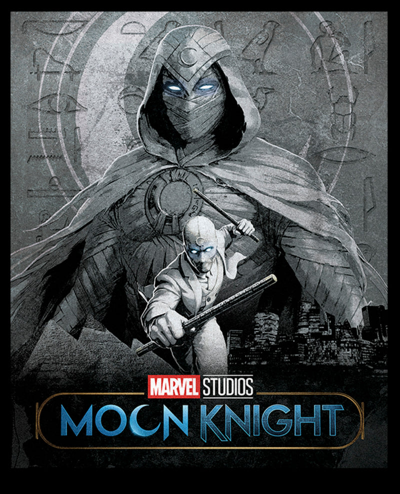 Boy's Marvel: Moon Knight Dual Identity Poster T-Shirt