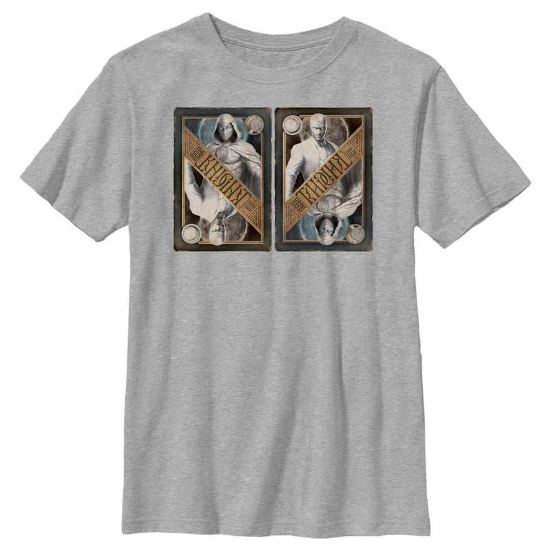 Boy's Marvel: Moon Knight Two Personalities Playing Cards T-Shirt