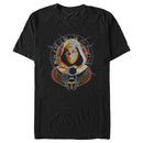 Men's Marvel: Moon Knight Lightning Winged Scarab Portrait T-Shirt