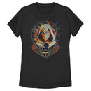 Women's Marvel: Moon Knight Lightning Winged Scarab Portrait T-Shirt