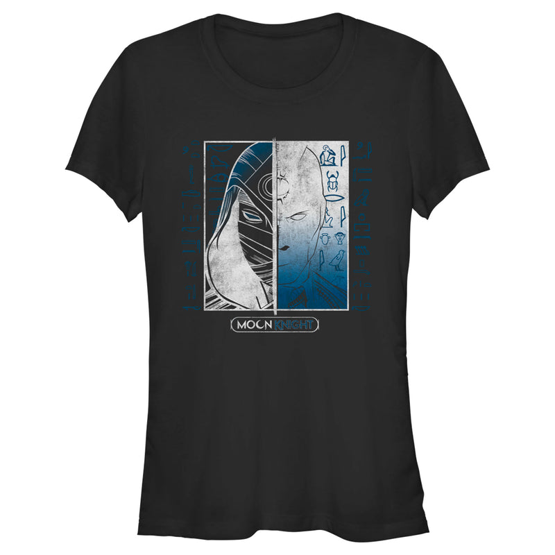 Junior's Marvel: Moon Knight Split Face Duo T-Shirt