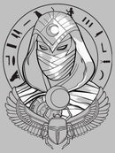 Women's Marvel: Moon Knight Winged Scarab Portrait Sketch T-Shirt