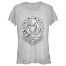 Junior's Marvel: Moon Knight Winged Scarab Portrait Sketch T-Shirt