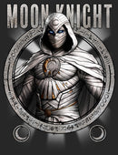 Men's Marvel: Moon Knight Hieroglyph Frame Evil Beware T-Shirt