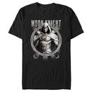 Men's Marvel: Moon Knight Hieroglyph Frame Evil Beware T-Shirt