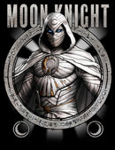 Women's Marvel: Moon Knight Hieroglyph Frame Evil Beware T-Shirt