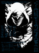 Junior's Marvel: Moon Knight Blue Hieroglyphs T-Shirt