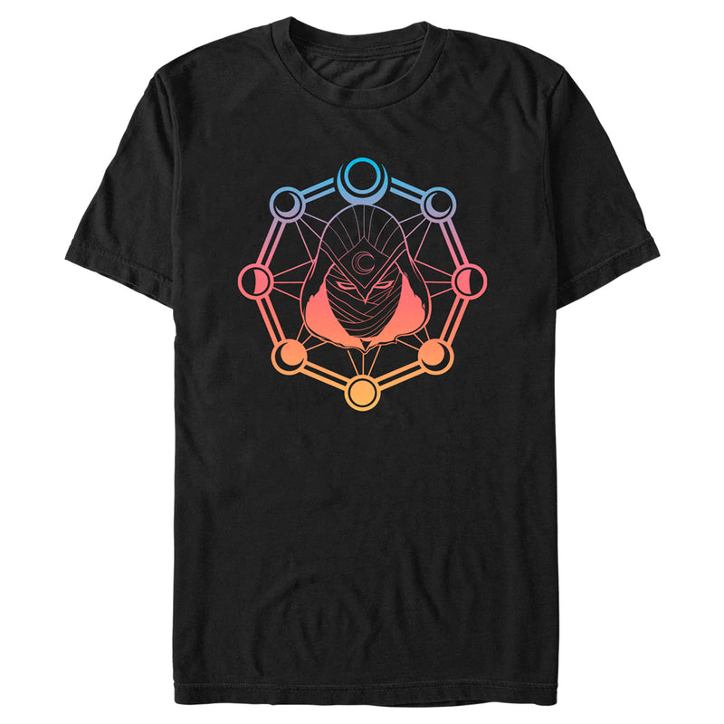 Men's Marvel: Moon Knight Colorful Moon Phases T-Shirt