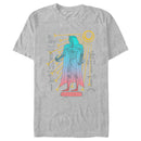 Men's Marvel: Moon Knight Colorful Egyptian Portrait T-Shirt