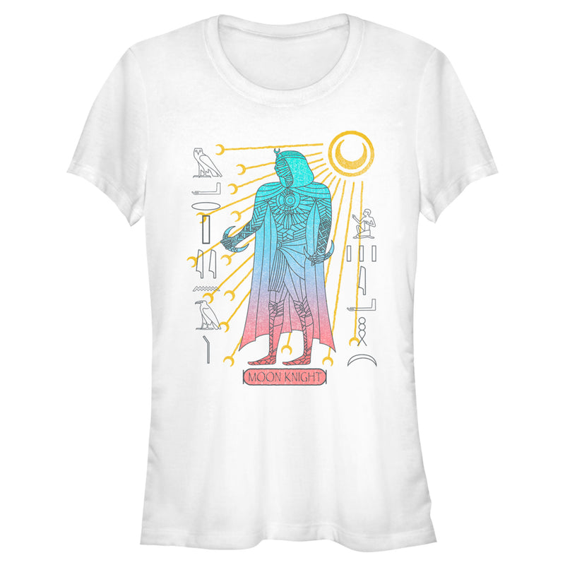 Junior's Marvel: Moon Knight Colorful Egyptian Portrait T-Shirt