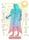 Junior's Marvel: Moon Knight Colorful Egyptian Portrait T-Shirt
