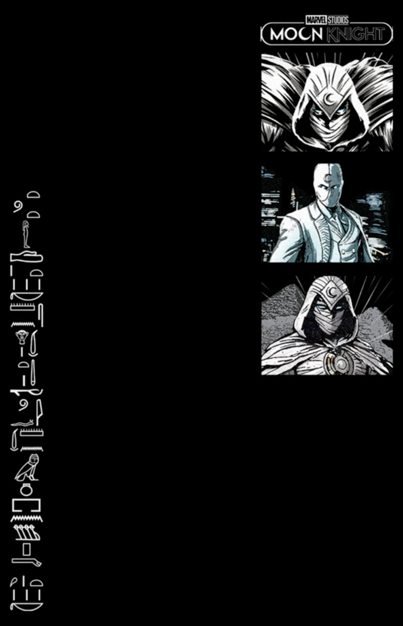 Junior's Marvel: Moon Knight Vertical Portrait Panels T-Shirt